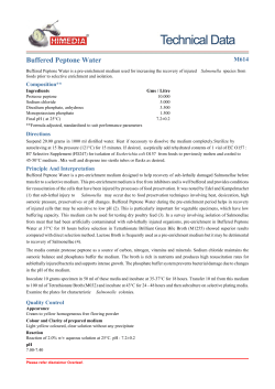 Buffered Peptone Water