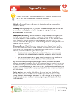 Signs of Stress