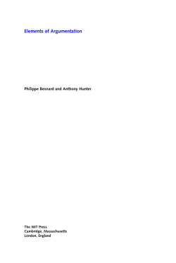 Elements of Argumentation