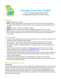 Georgia Gives Day Toolkit - The Georgia Center For Nonprofits