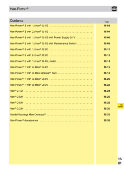 15. 01 Han-Power&reg; Contents
