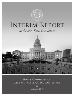 house committee on - Texas House of Representatives