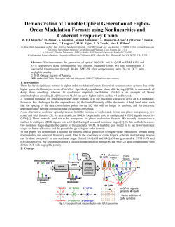 Demonstration of Tunable Optical