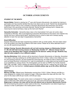 october annoucements
