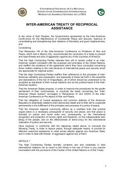 inter-american treaty of reciprocal assistance