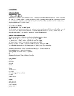 Custom Orders 3 Individual Cakes