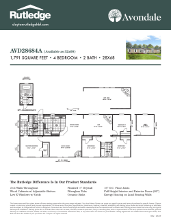 1,791 SQUARE FEET &bull; 4 BEDROOM &bull; 2 BATH &bull; 28X68