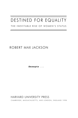 Employment: Gaining Equality from the Economy