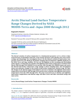 Arctic Diurnal Land-Surface Temperature Range Changes Derived