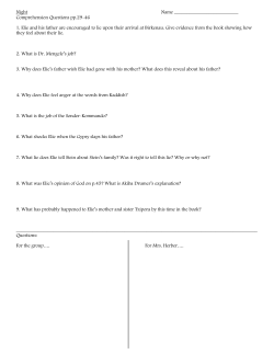 Night Name Comprehension Questions pp.29
