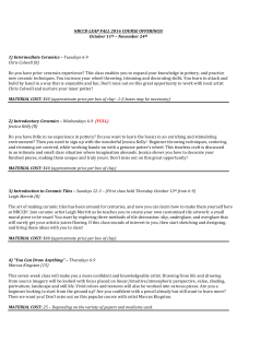 NBCCD LEAP FALL 2016 COURSE OFFERINGS!