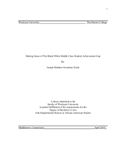 Making Sense of the Black/White Middle Class