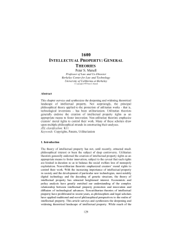 intellectual property: general theories