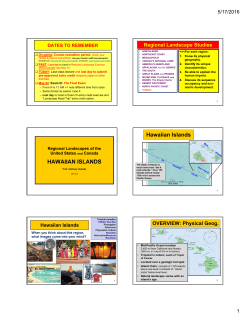 HAWAIIAN ISLANDS Hawaiian Islands