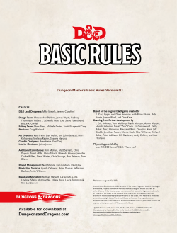 DM Basic Rules - Wizards of the Coast