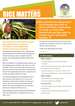 here. - Ricegrowers` Association of Australia