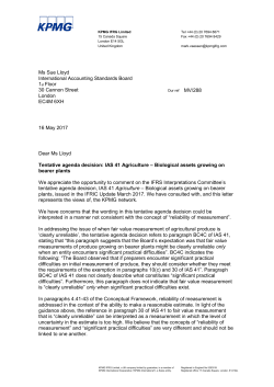 KPMG Letter