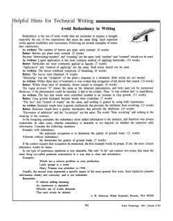 Avoid Redundancy in Writing