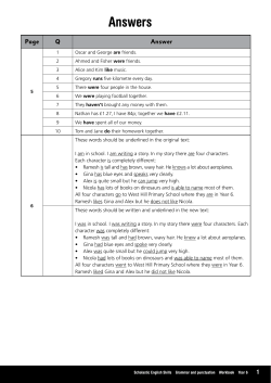 Answers - Scholastic UK
