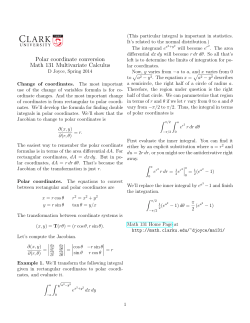 Double integrals in polar coordinates