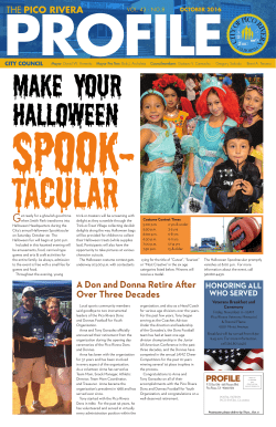 October 2016 Profile - City of Pico Rivera