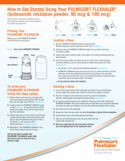 How to Get Started Using Your PULMICORT FLEXHALER