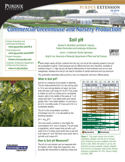 HO-240-W, Soil pH - Purdue Extension