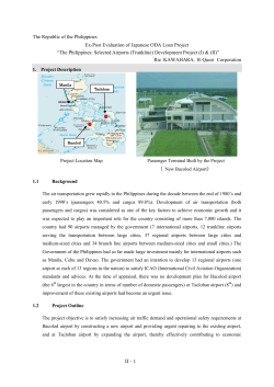The Republic of the Philippines Ex-Post Evaluation of