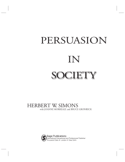 Persuasion in Society