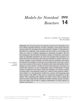 DVD Chapter 14 Models for Non Ideal Reactors(Text from 4th