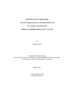 alcuin, charlemagne, and the gospels of sta. maria ad