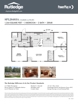 1,264 SQUARE FEET &bull; 3 BEDROOM &bull; 2 BATH &bull; 28X48