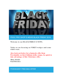 pdgc pro shop e-news black friday 2016