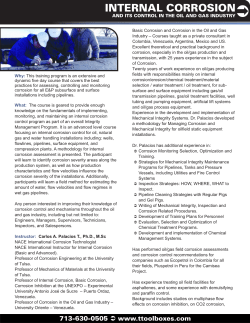 internal corrosion - Technical Toolboxes