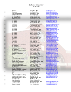 Staff Roster 2016-2017