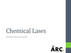 Chemical Laws