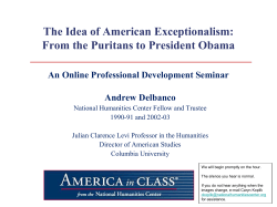 The Idea of American Exceptionalism