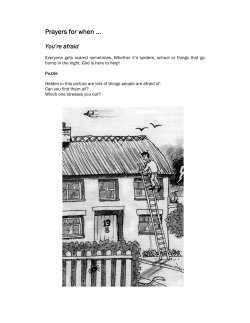 For when you are afraid - Diocese of Bath and Wells