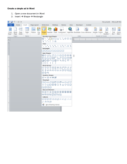 How to create a simple ad in Word