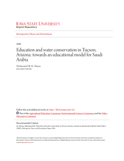 Education and water conservation in Tucson, Arizona