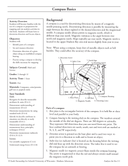 Compass Basics - Earth Partnership