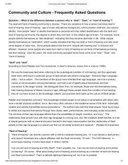 Deaf and Hard of Hearing Reading