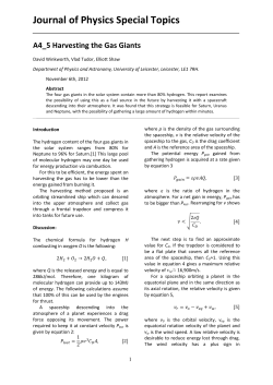 Title of PAPER - Department of Physics and Astronomy