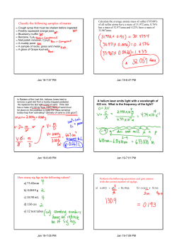 Exam Review slides