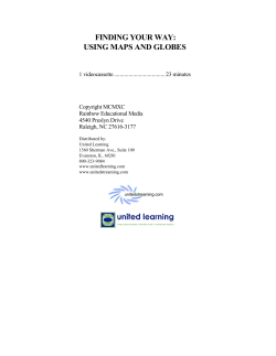 finding your way: using maps and globes