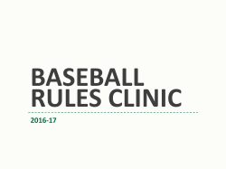 2016-17 Baseball Rules PowerPoint