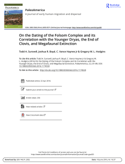 On the Dating of the Folsom Complex and its Correlation with the