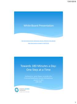 Towards 180 Minutes a Day: One Step at a Time