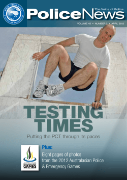 Plus: Eight pages of photos from the 2012 Australasian Police