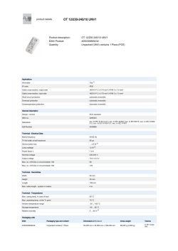 Data sheet OT12/230-240/10